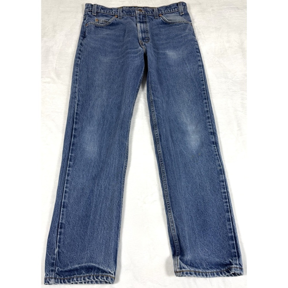 Vtg Levi's 505 Orange Tab Jeans USA Made Mens 36x32 1996 Medium Wash Straight
